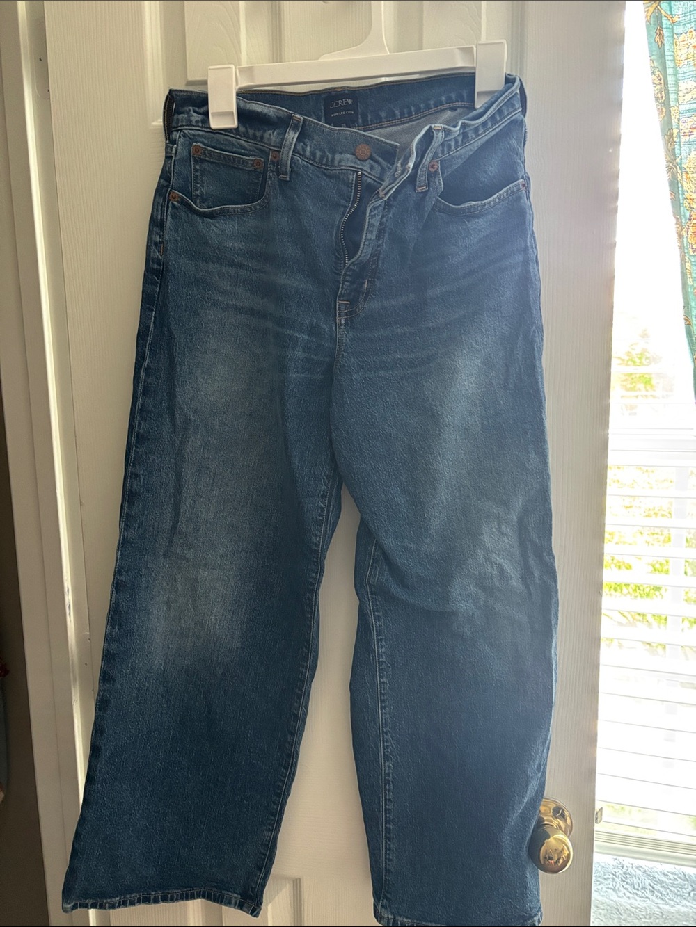 J. Crew Women’s wide leg crop jeans